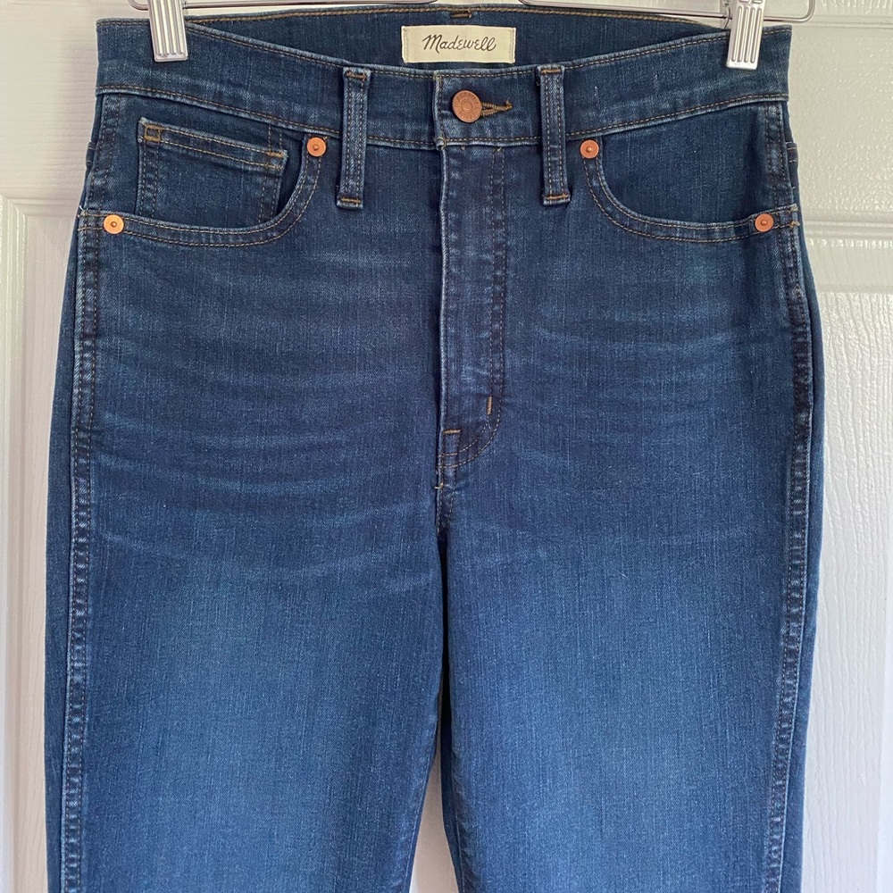 Madewell Women’s Dark Wash High-waisted Denim Jeans - Size 27